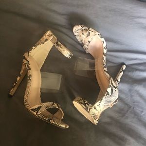 Snakeskin heels